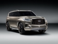 The INFINITI QX80 Monograph is a new design study exploring upscale luxury and signaling INFINITI’s intention to further develop its standing in the large SUV segment. The QX80 Monograph combines luxury with a commanding presence, and demonstrates the high levels of space and utility for which the QX80 production car is renowned. It illustrates how the design of INFINITI’s large SUV could evolve in future.