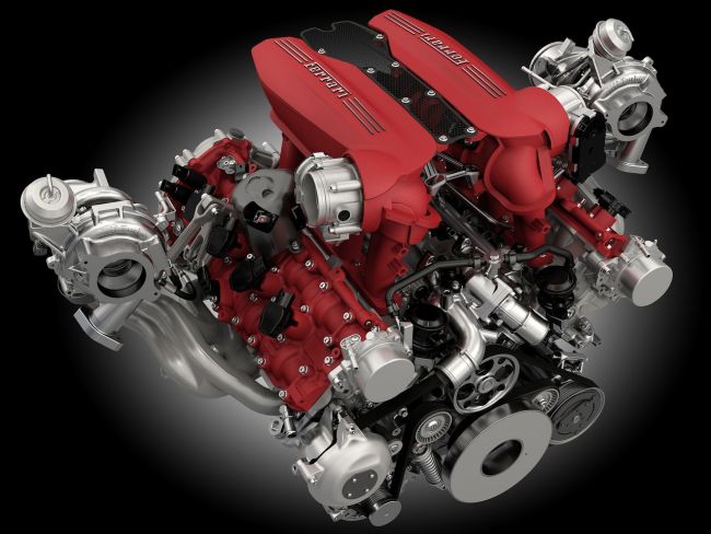 2017 Ferrari 488 GTB Engine
