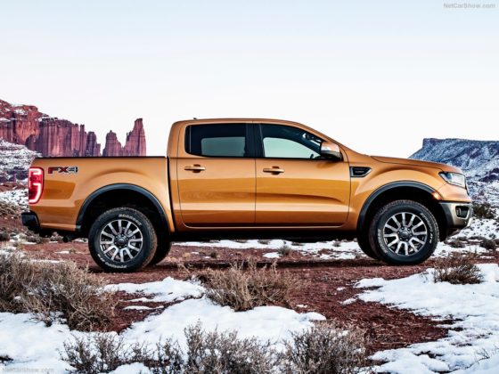 2019 Ford Ranger side view 560x420