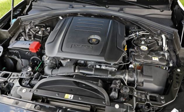 2019 Jaguar F Pace SVR engine 630x385