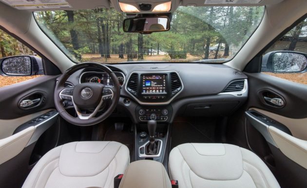 2019 Jeep Cherokee interior 630x387