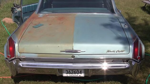 Cleaning off surface rust and polishing a 1963 Oldsmobile 98 630x355
